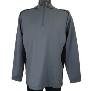 Nike Pro Combat Hyperwarm Dri-Fit Max 1/4 Zip Athletic Fitted Pullover Shirt XXL